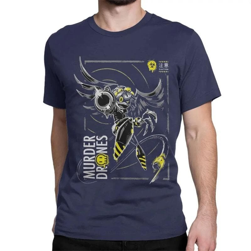 Men Women Murder Drones Designation N T Shirt Game Pure Cotton Tops Funny Short Sleeve O Neck Tees Printed T-Shirts Shirts XXL