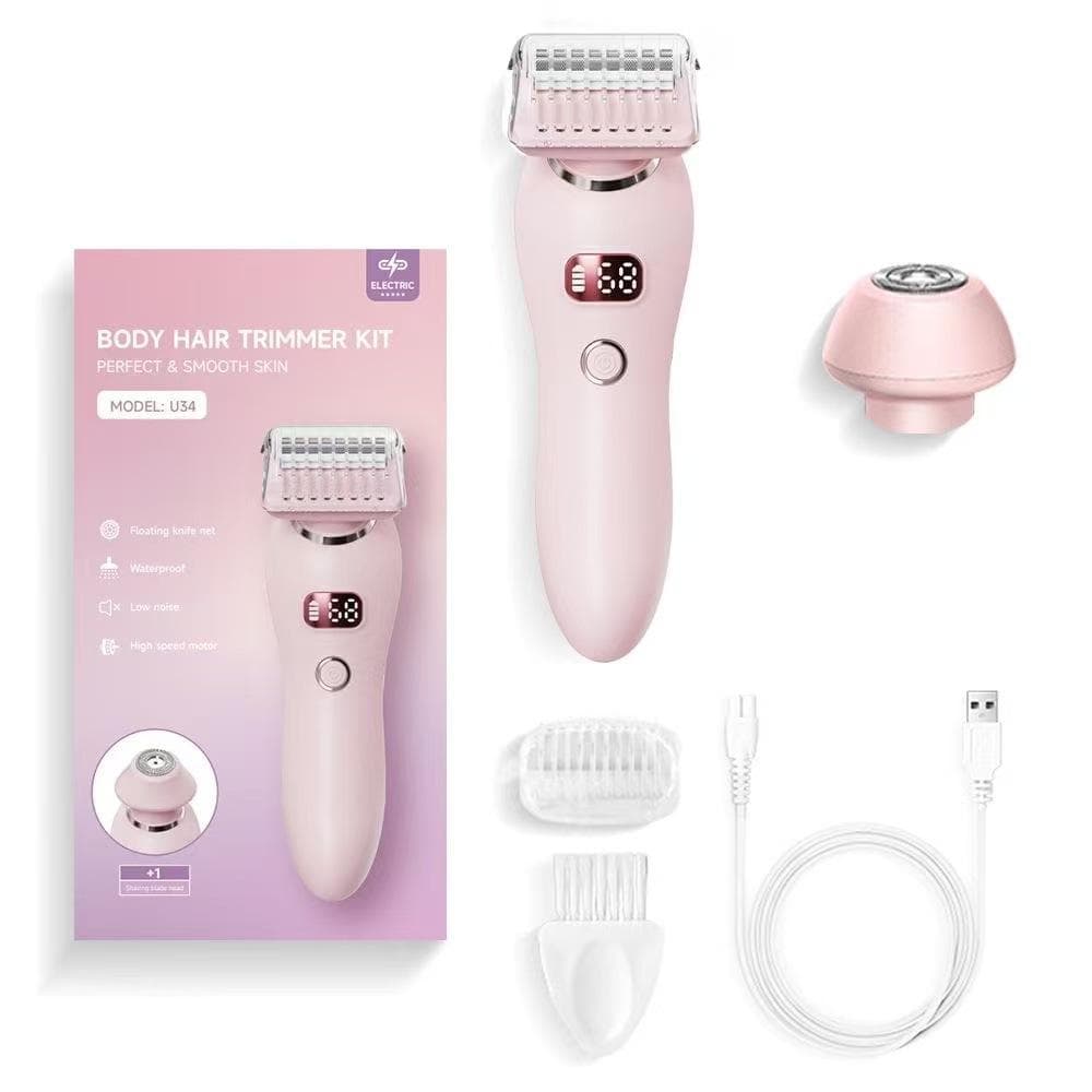 Head Changer Electric Shaver Women's Private Parts Underarm 2-in-1 Shaver Full Body Hair Removal Shaver