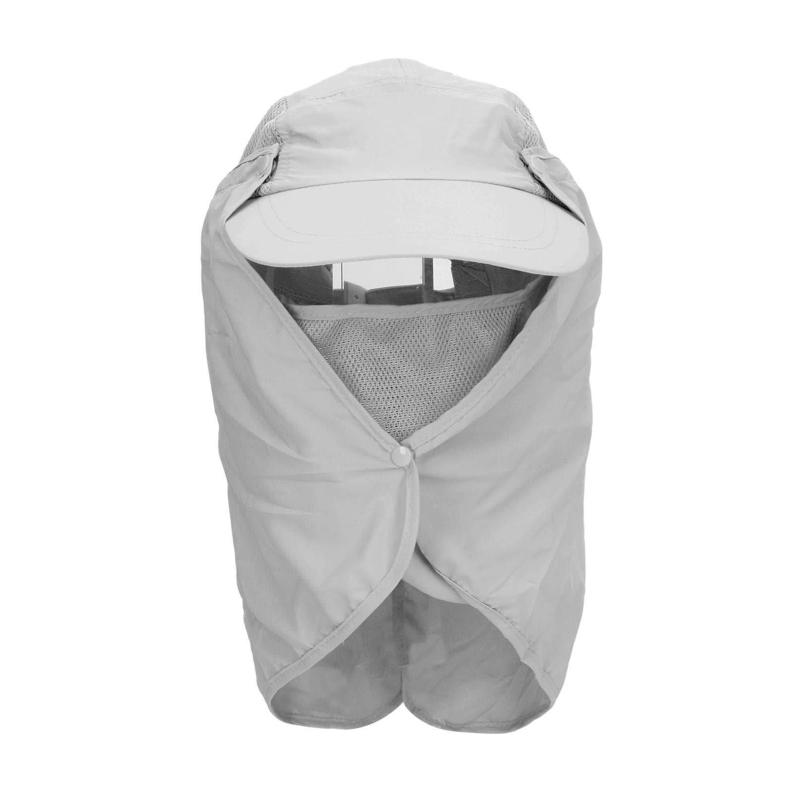 Outdoor Sunscreen Hat Ventilate Adjustable Removable Sun Protection Wide Brim Hat for Fishing