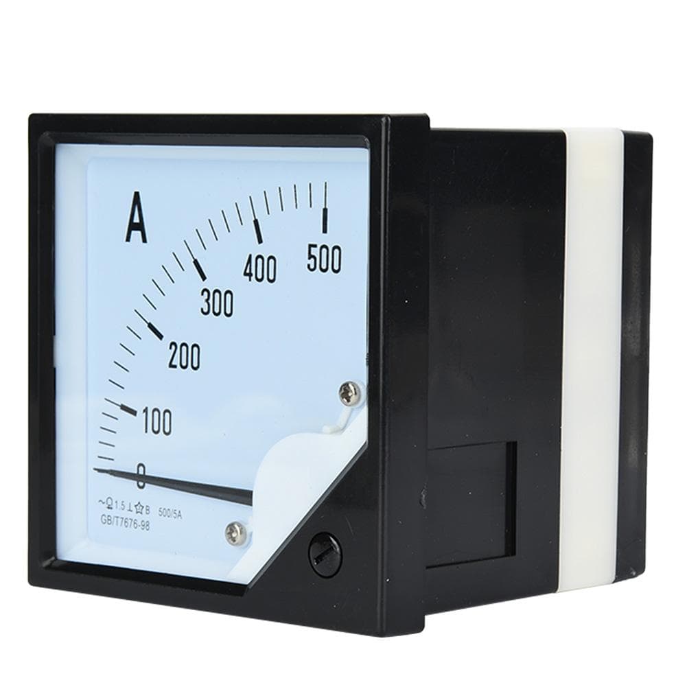 Square Panel Ammeter Gauge 500A Class 1.5 Accuracy Current Test Meters Detectors