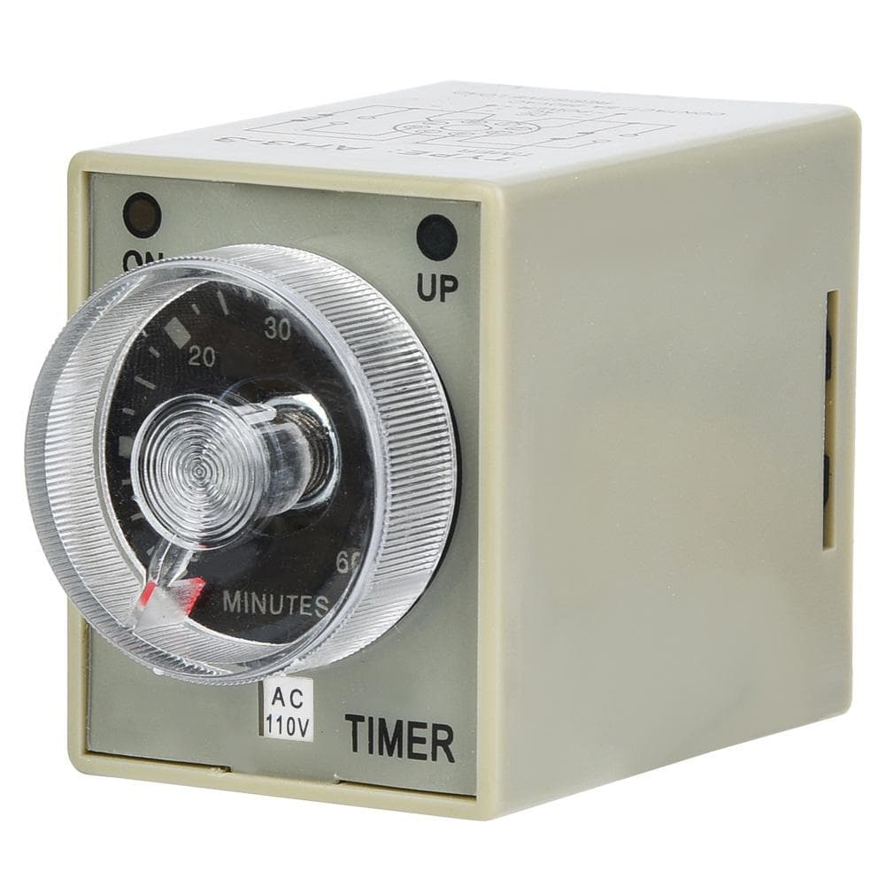 AH33 Timer Relay Electronic Type Adjustable Release Delay Timing Relay 8 Pins 60Min(110V)