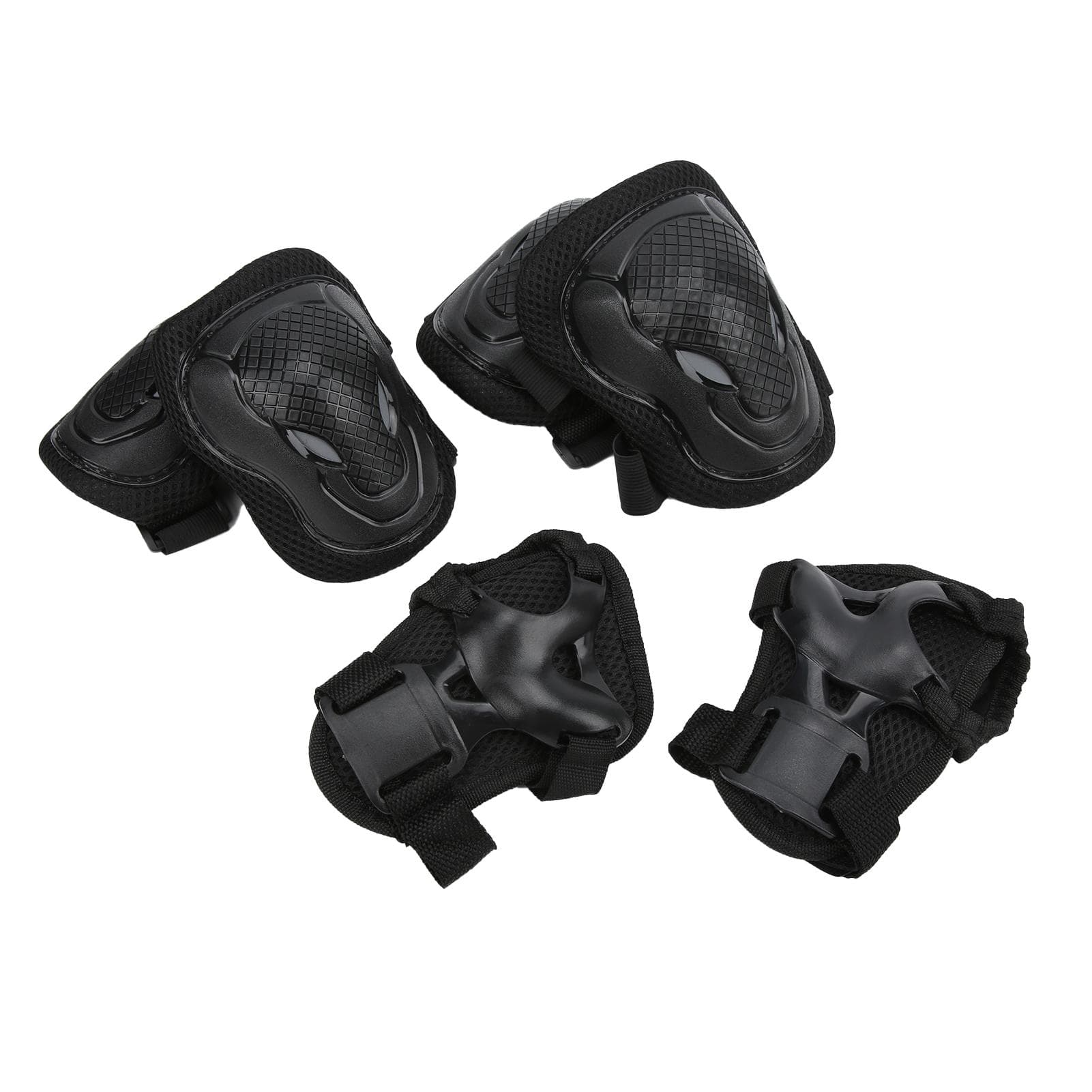 Roller Skate Protection Gear Set Adjustable Knee Elbow Pads Wrist Guards Comfortable for Adult
