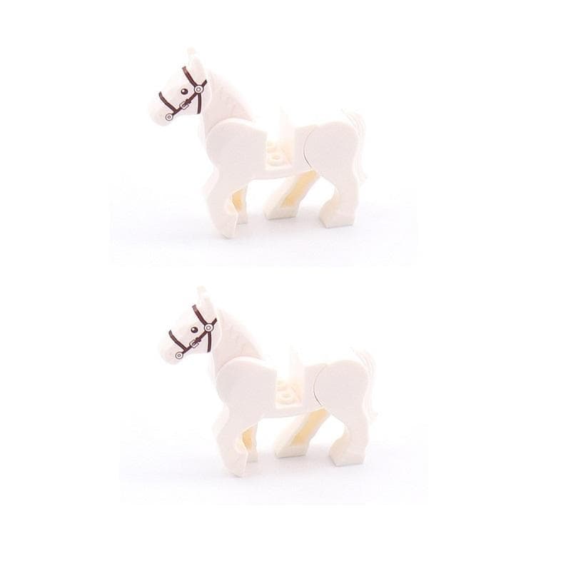 MOC Medeival Knights Horse MiniFigures Building Blocks Bricks Toys Gift