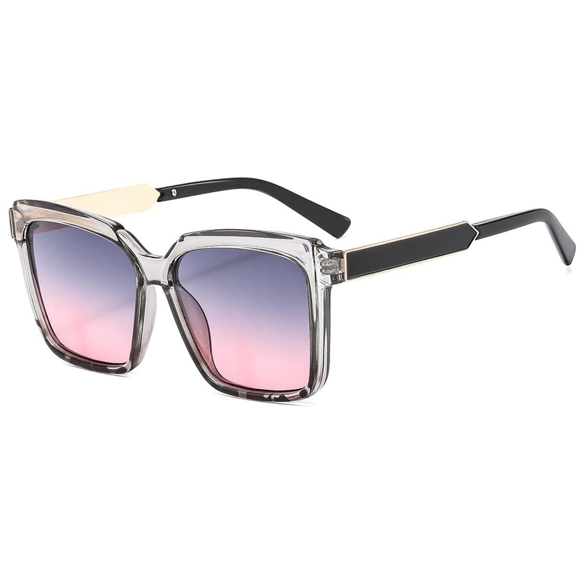 Fashion Square Large Frame Sunglasses for Women Men UV400 Protection Elegant Glasses Set Summer Party Holiday Gift as picture