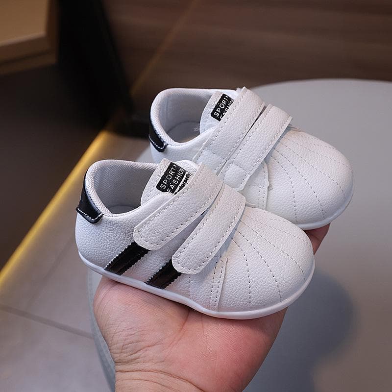 Unisex Toddler Shoes: White, Soft Non-Slip Soles, Perfect for Spring & Autumn, Ages 1-2 One set (5 pairs)