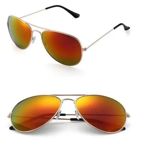 Black Silver Pilot Sunglasses Men Oversized Metal Luxury Brand Eyewear Female Big Shades Driving Glasses Reflective Lens