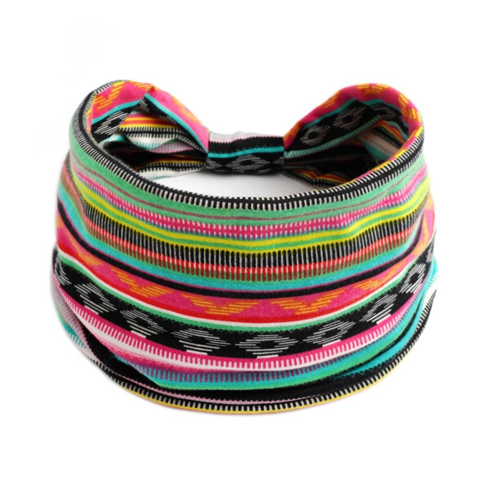 New Boho Cotton Wide Headband for Women Cashew Leopard Flower Print Turban Headwrap Knot Hairband Bandana Girls Hair Accessories 36