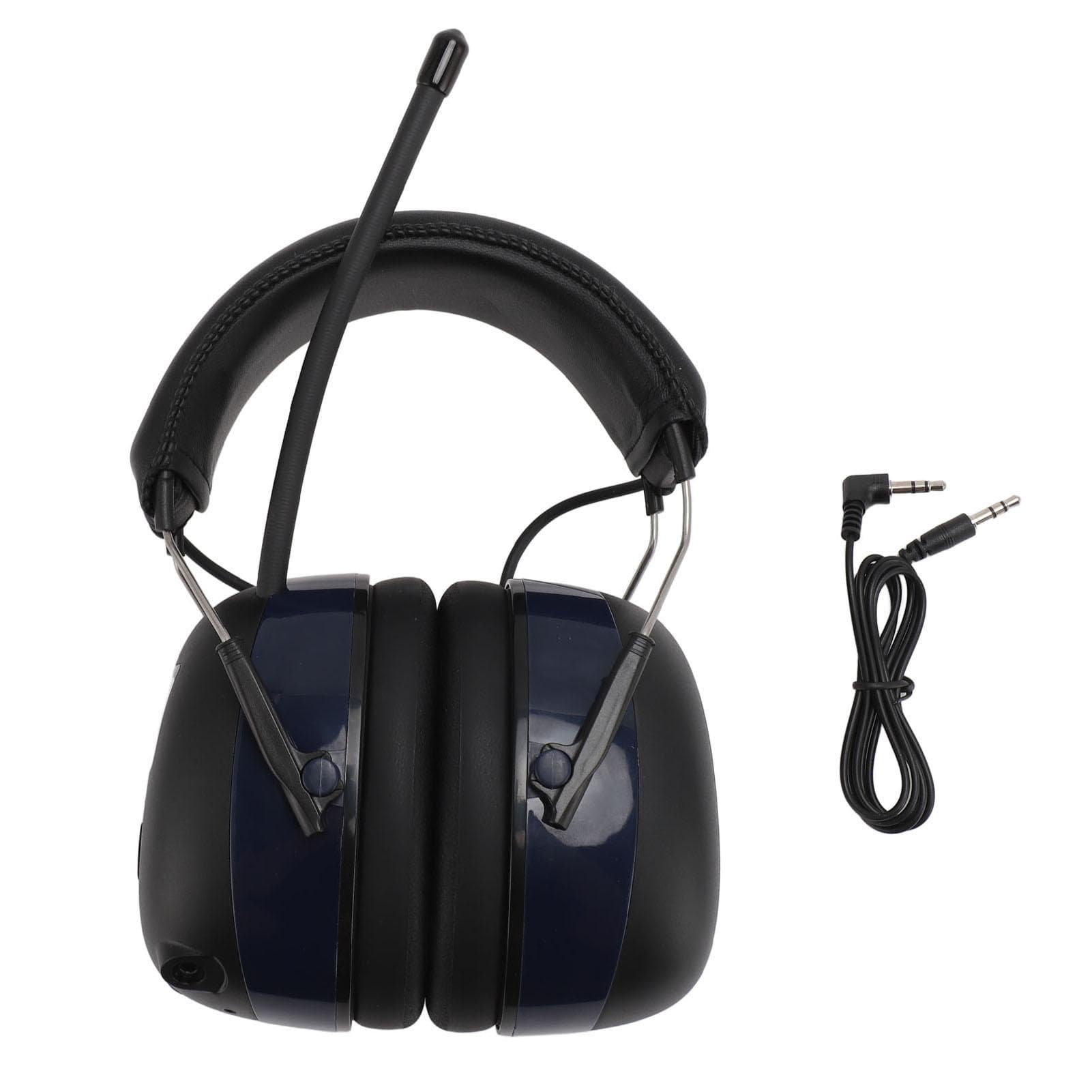 Electronic Bluetooth Hearing Ear Protector Headphone 30 DB Noise Reduction Multimedia Headset blue