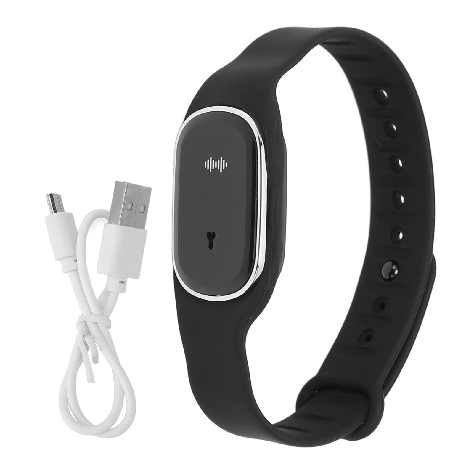 Repellent Watch USB Charging Long Lasting Portable Sonic Electronic Repellent Wristband Watch White black