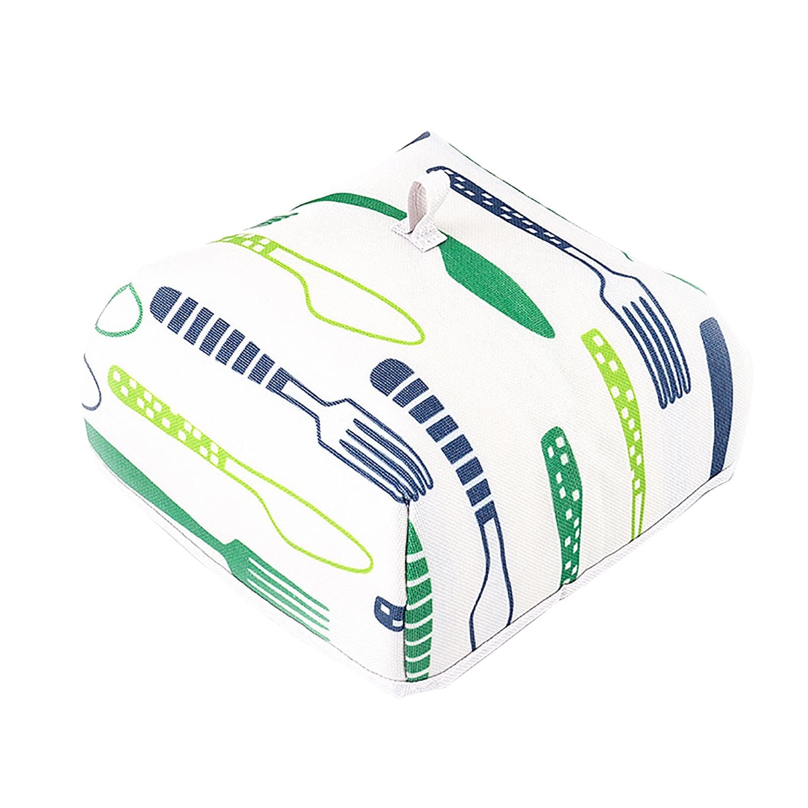 Hot Food Insulation Cover Foldable Square Dustproof Aluminum Foil Insulation Food Cover Tent Red Blue
