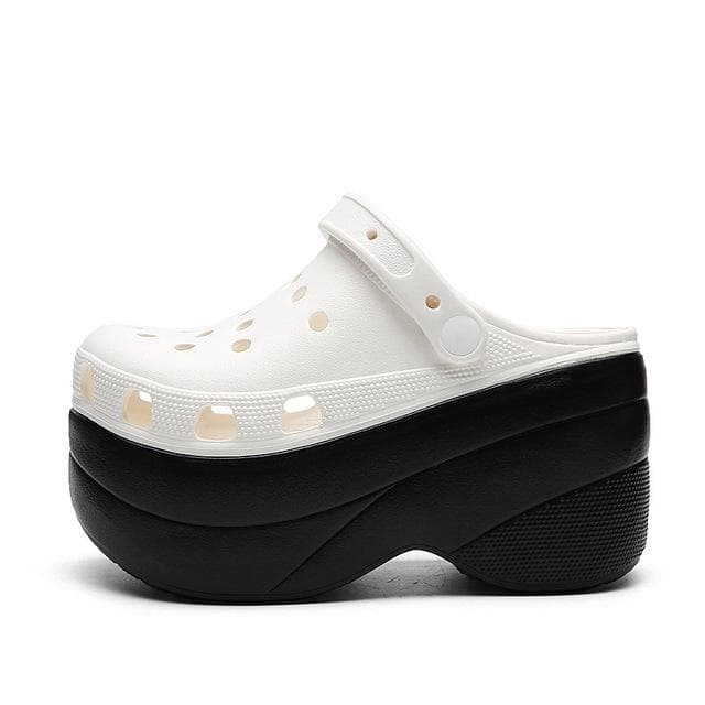 Super High 10cm Sandals Summer Women Slippers Platform Sandals Outdoor 2 Thick Street Beach Slippers Flip Flops Garden Shoes 40 beige