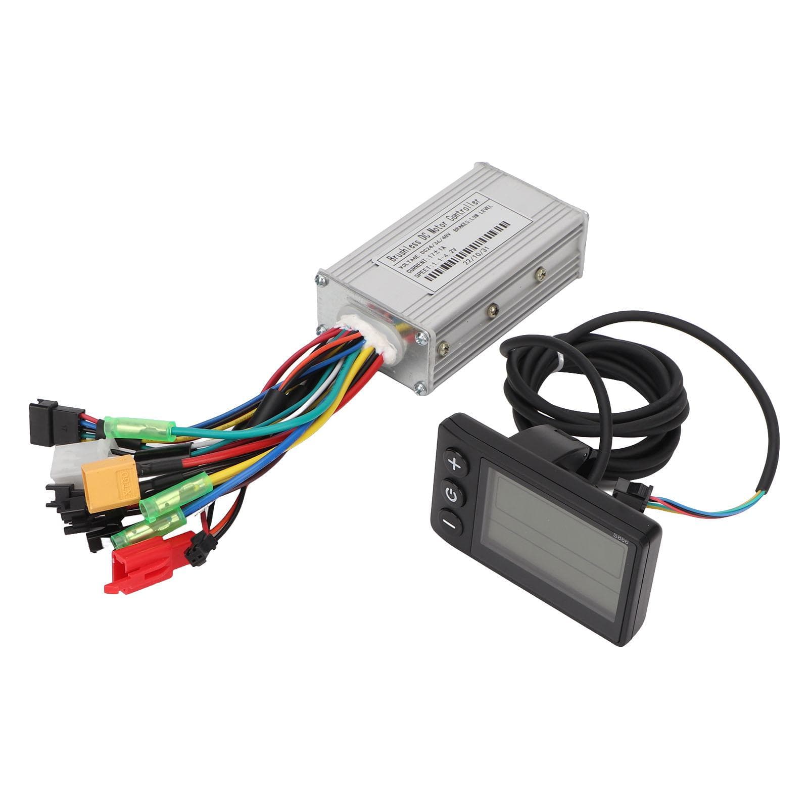 17A 3 Modes Sine Wave Controller Kit with S866 Panel Electric Bike Brushless Motor Controller for