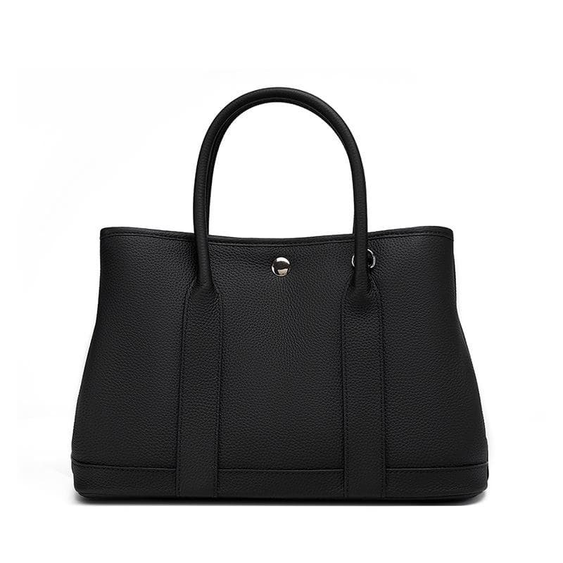 Leather Women's Bag Single Shoulder Straddle Tote Bag Everything Garden Bag Tote Bag Shopping Bag Bucket Bag 31*14*20 black