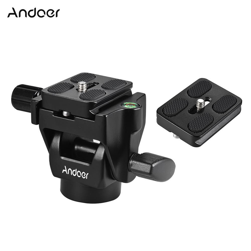 M-12 Monopod Tilt Head Panoramic Head with Quick Release Plate 2pcs quick release plate