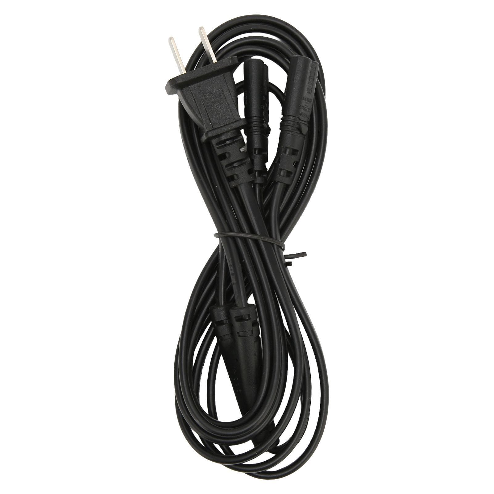 1 15P to Dual IEC320 C7 Cable 1 in 2 Out Waterproof Safe Y Power Cord for LCD Monitor Speaker
