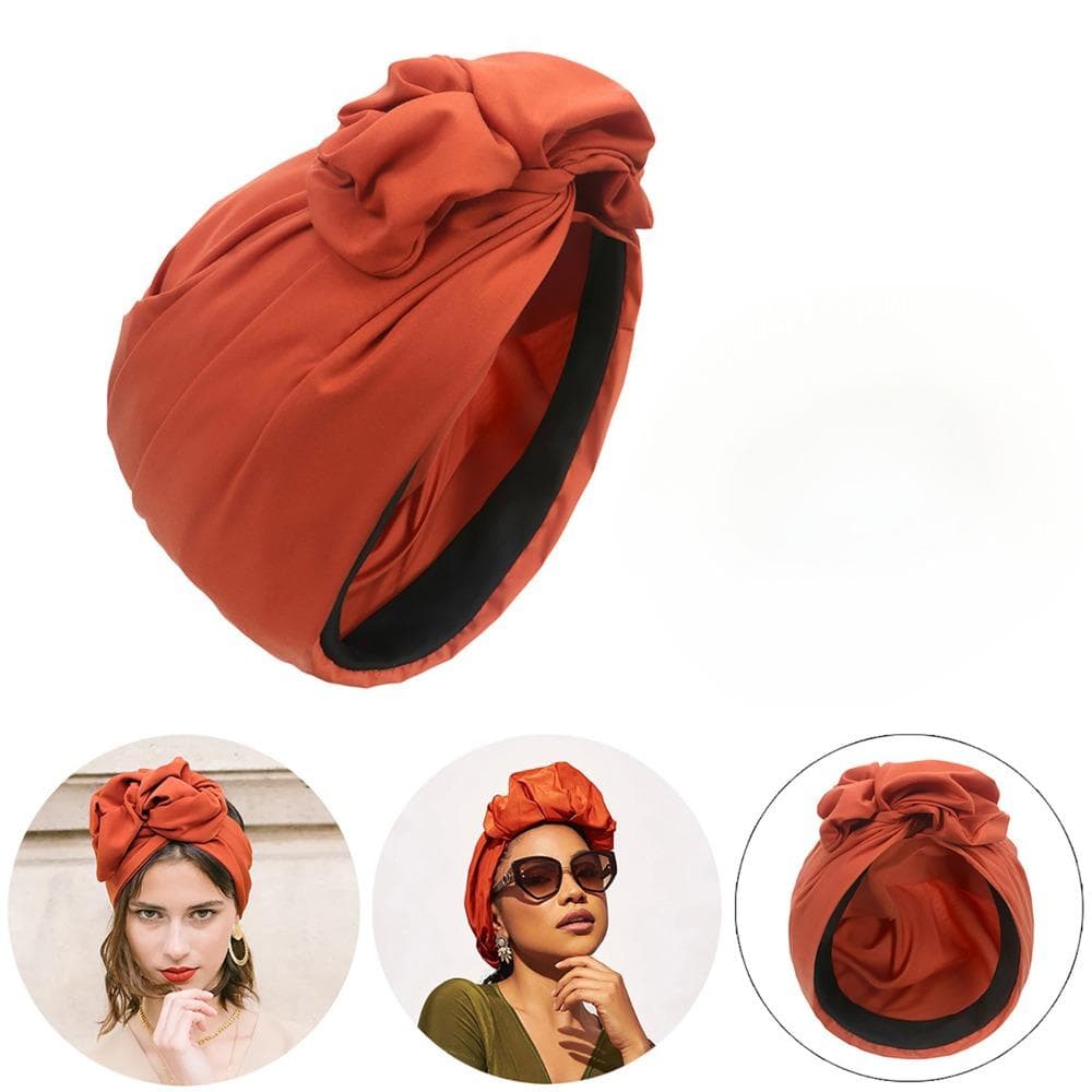 Woman Headscarf Cap Headband Head Wraps Elegant Retro Turban for Ladies Beanies Caps Headpiece