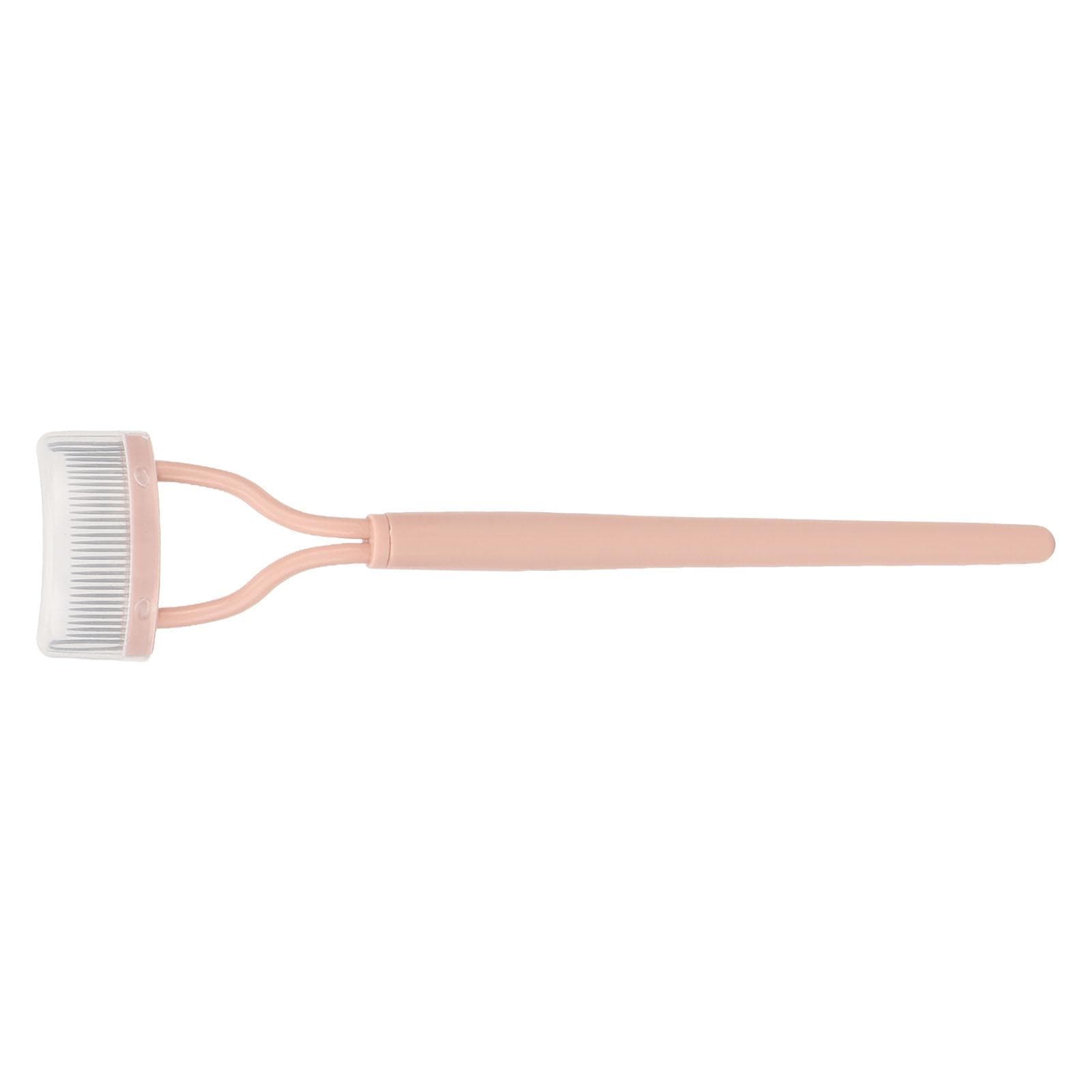 Eyelash Comb Arc Stainless Steel Teeth Eyelash Separator Mascara Applicator Tool with Comb Cover