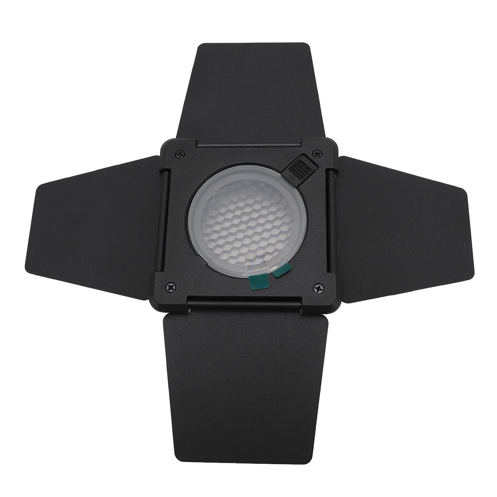 Barn Door with Honeycomb Grid 4 Color Gel Filters 4 Leaf Barndoor for Bowens Mount Video Light