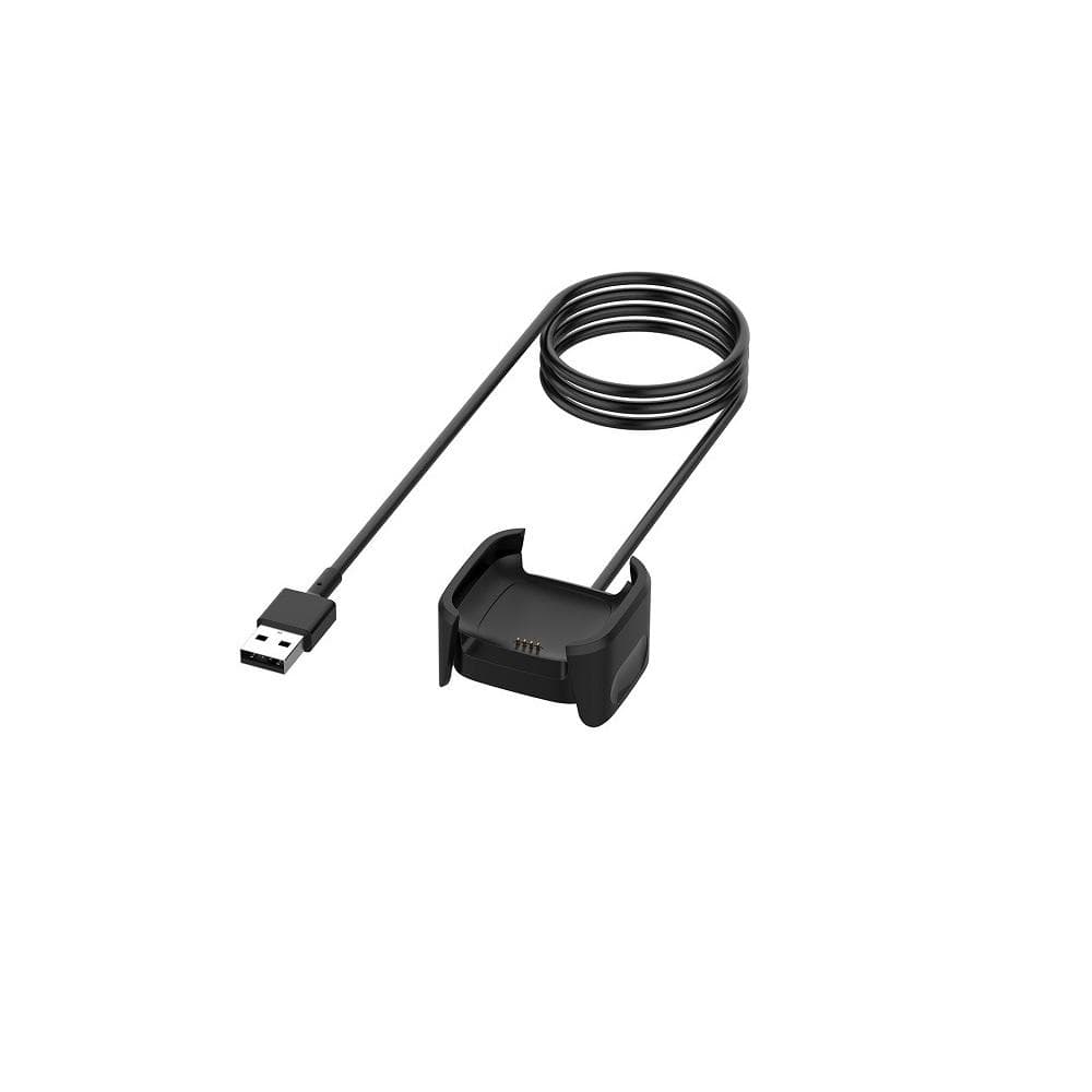 1m USB Charging Cable Power Charger Cord For Fitbit Versa 2 Smart Watch Black