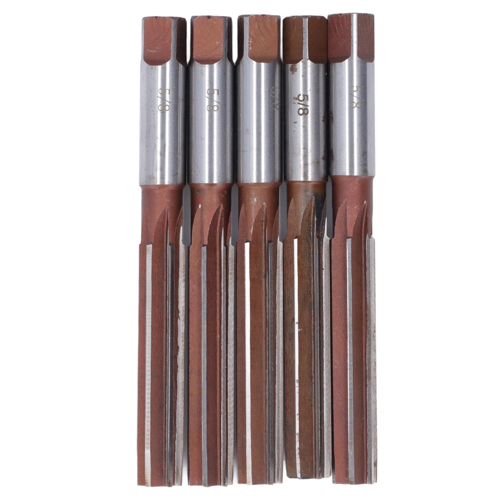 5Pcs Hand Milling Cutter Tool 9SiCr Hand Reamer for Aluminum Cast Iron 58in