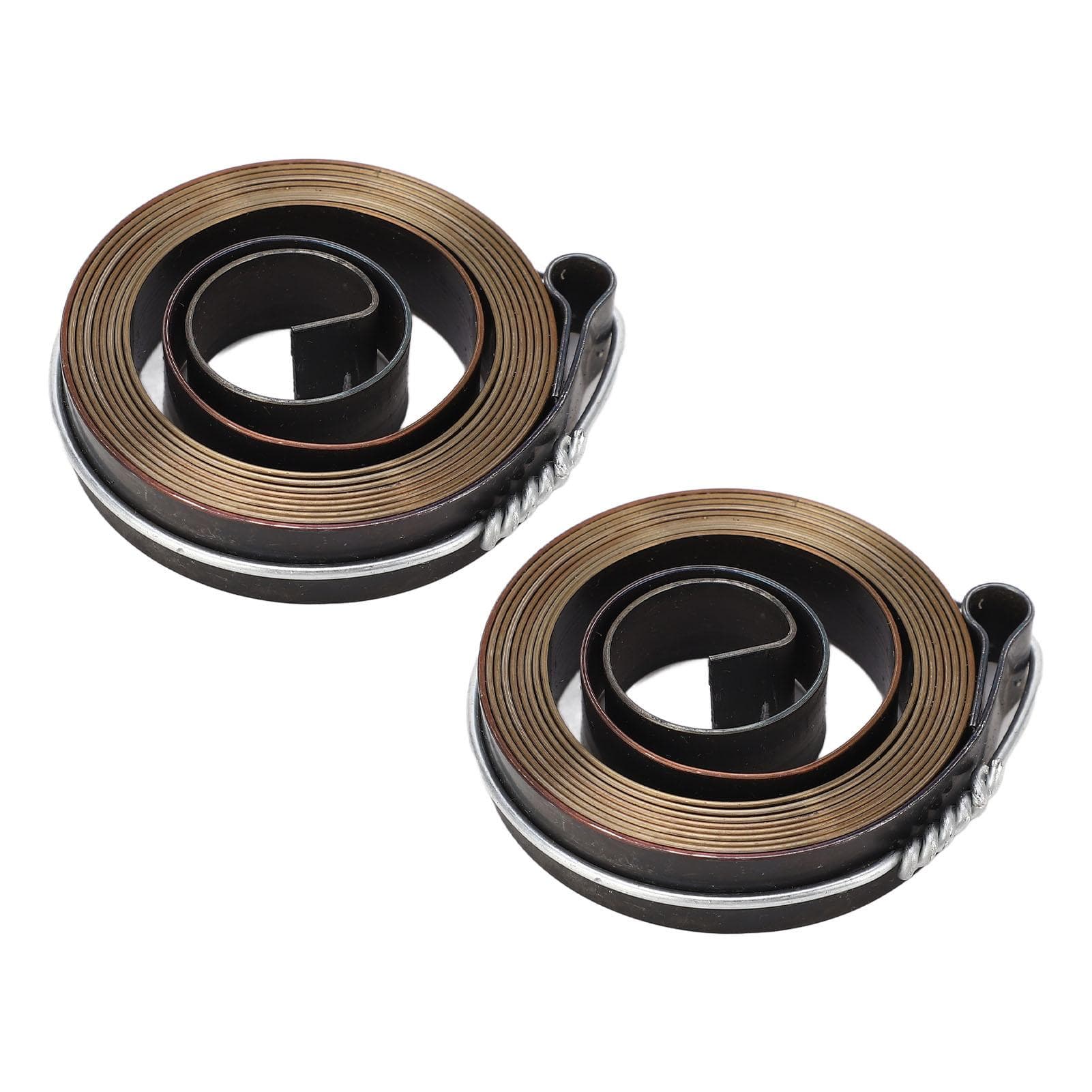 2 Pcs Drill Press Spring Chromed Steel Universal Quill Feed Return Coil Spring for Drilling Milling