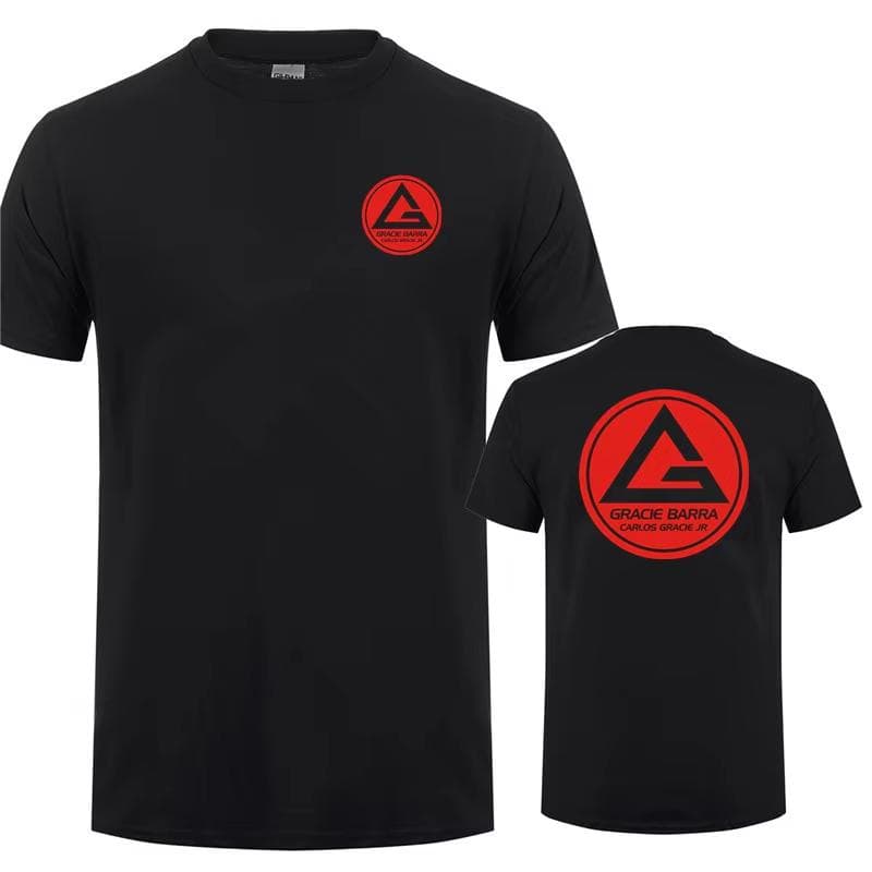 Gracie Barra Carlos GR Brazilian Jiu Jitsu T Shirt Summer Men O Neck Cotton Short Sleeve Tshirts Fashion Cool Tops Tee XXXXL