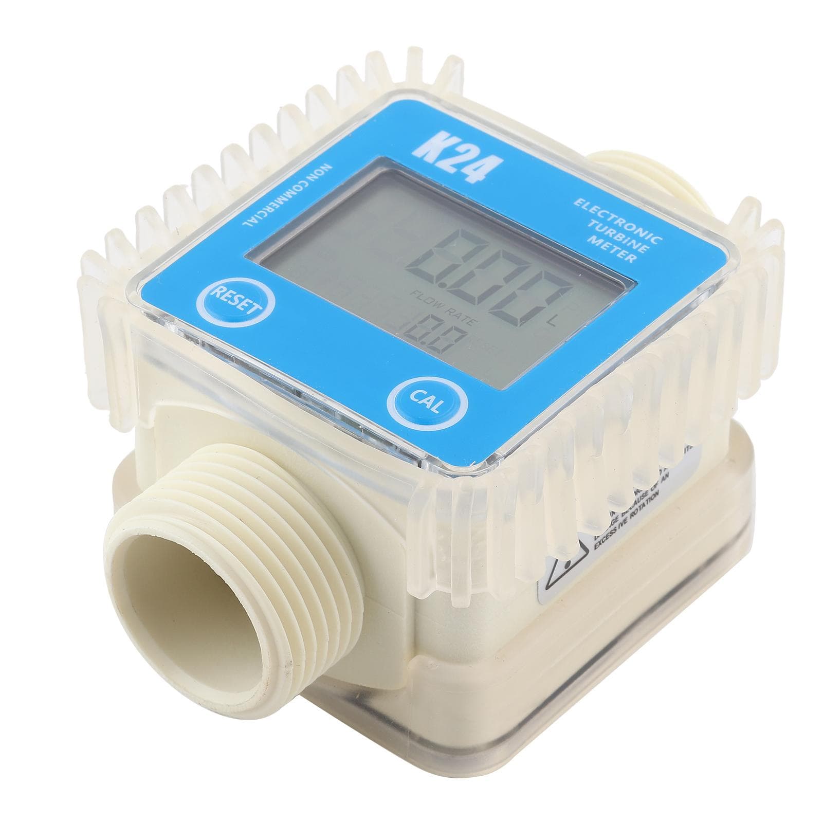 Turbine Digital Diesel Oil Fuel Flow Meter Gauge 1 BSPP For Chemicals Liquid Water