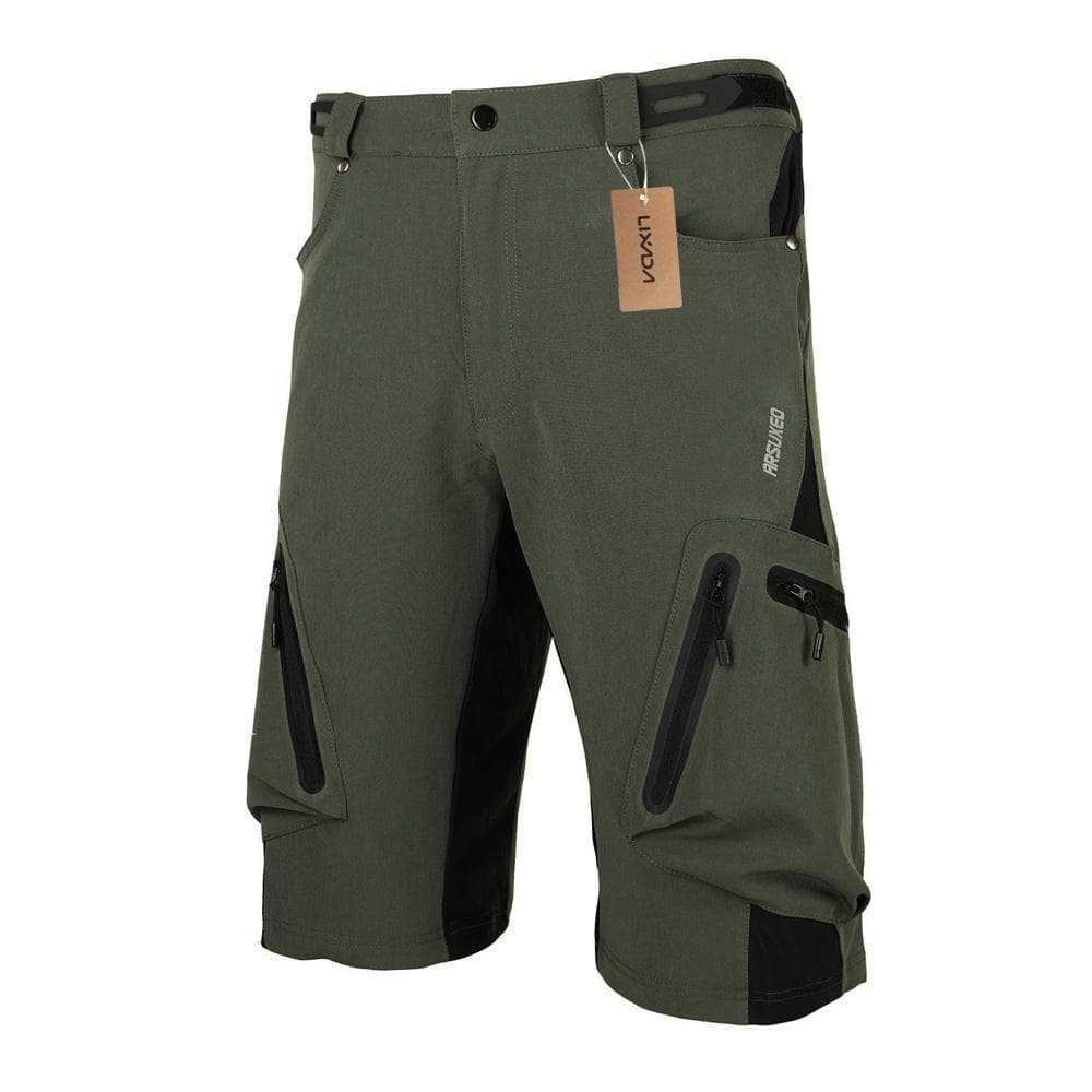 Lixada Baggy Shorts Cycling Biking Pants Breathable Sports Loose Fit Shorts Outdoor Casual Cycling XXL! dark green