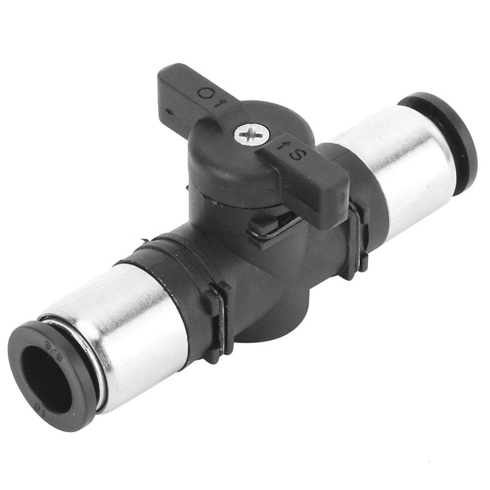 Black Pneumatic Connector Manual Regulating Valve Double Sided Quick Connecting Tool(BUC12 )