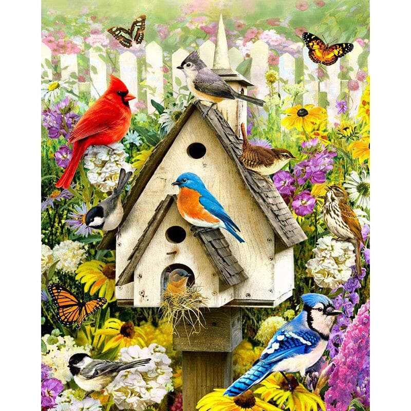 5D DIY Diamond Painting Birds Nest Full Round Diamond Embroidery Cross Stitch Rhinestone 20X30CM
