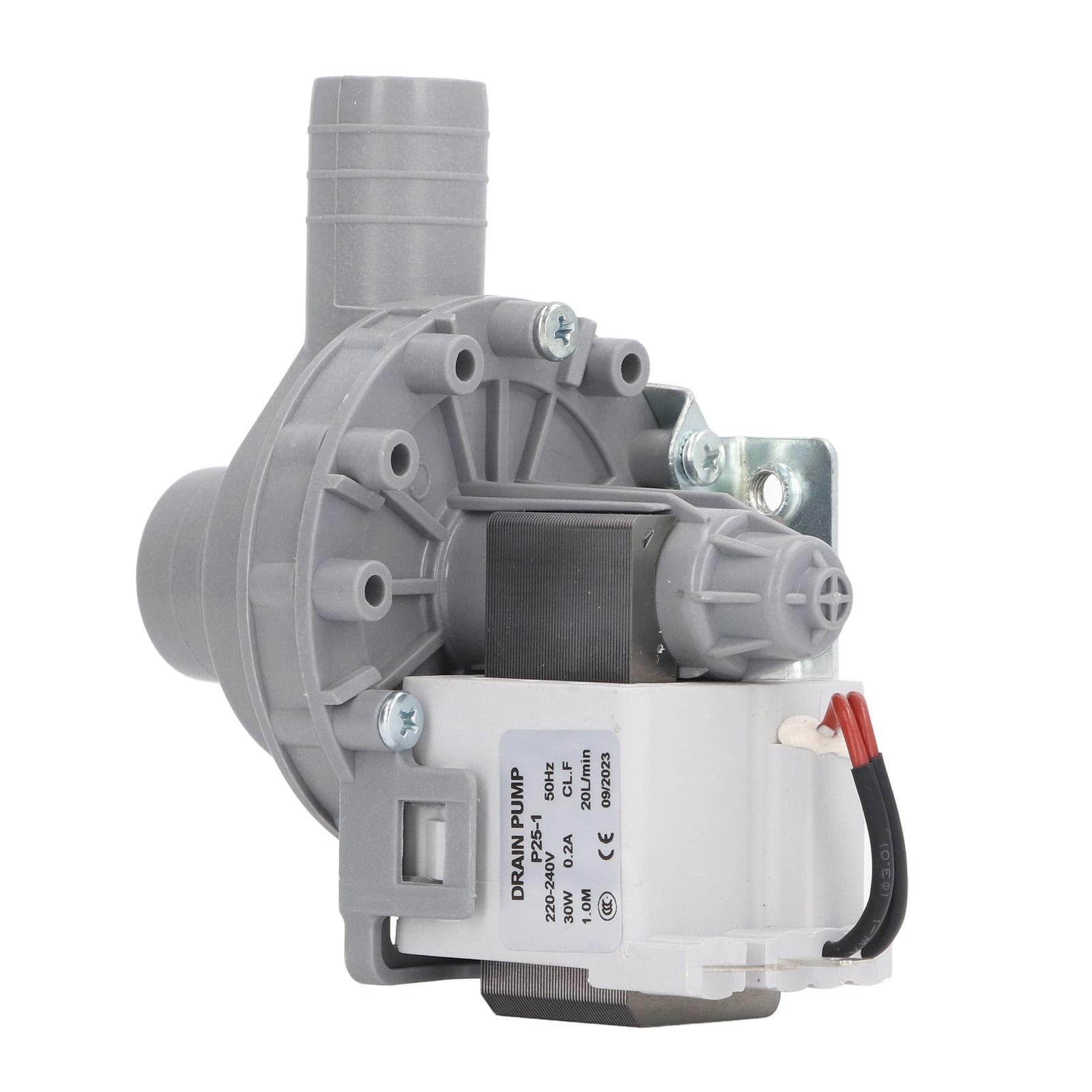 Washer Drain Pump Motor 30W 0.2A 20LPM Copper Coil Powerful High Efficiency Washing Machine Pump