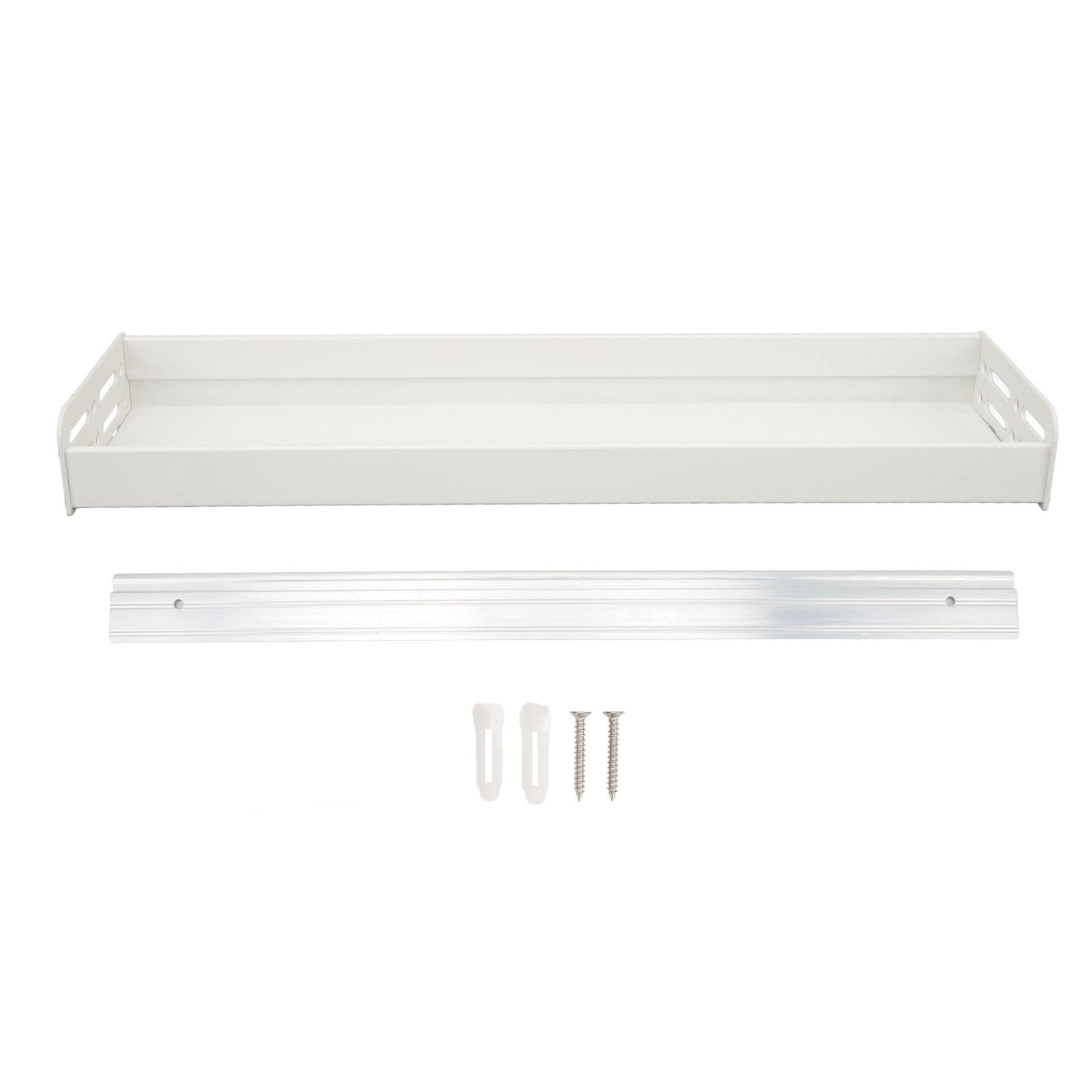 50cm Wall Mounted Spice Rack Multifunctional Wall Organizer Wall Storage Shelf for Kitchen Bathroom white