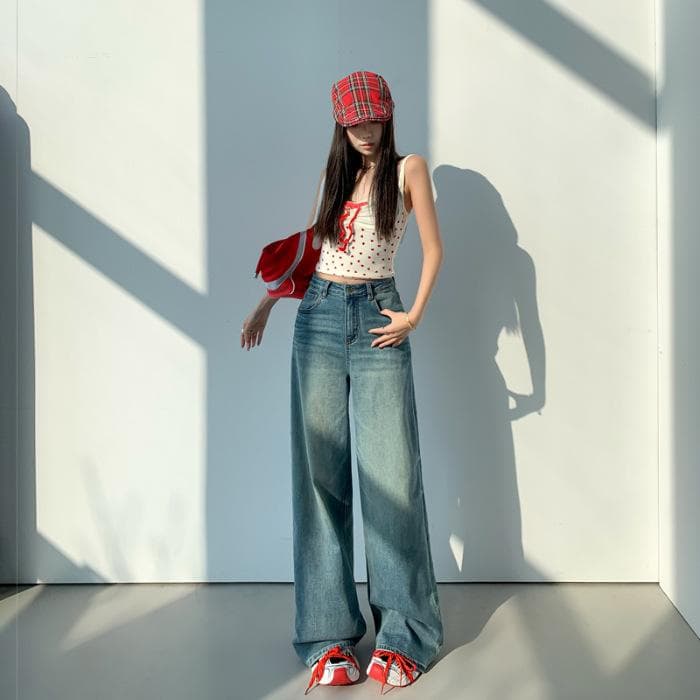 Wide-leg Pants for Women Wide-leg Jeans for Women Spring and Summer Wide-leg Pants for Women 2XL