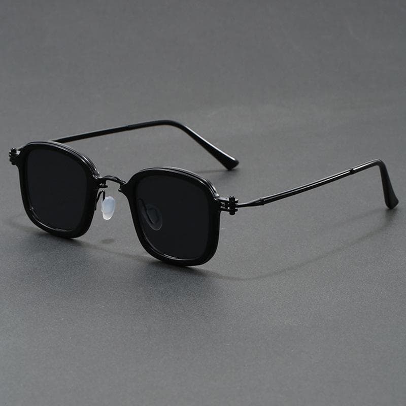 Retro Sunglasses Men Punk Mechanical Double Layer Border Designer Luxury Square Round Fashion Glasses