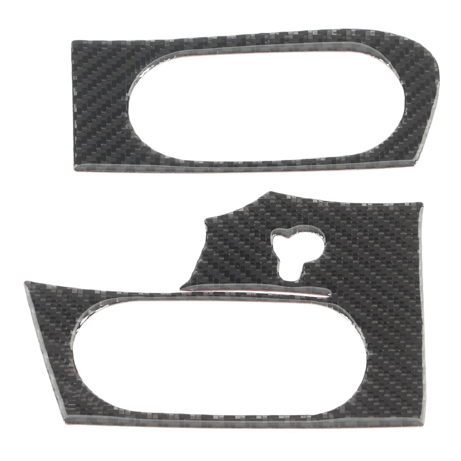 Side Air Vent Interior Sticker Carbon Fiber Air Outlet Trim Cover Decal Replacement for Corvette C6
