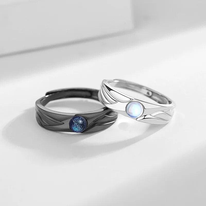 Sword Art Online Retro Kirito Asuna Cross Metal Ring Fashion Men and Women Couple Rings