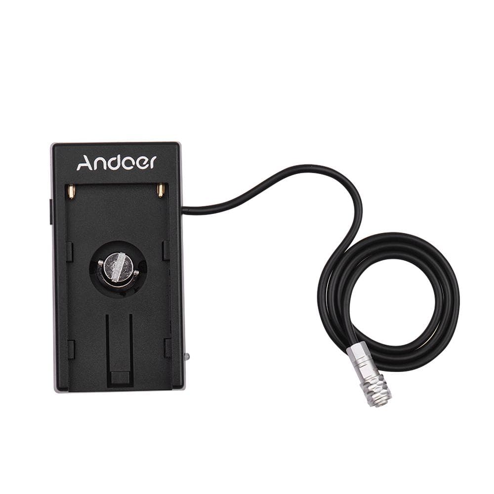 Camera DV Battery Power Supply Mount Plate Adapter for Blackmagic Cinema Pocket Camera BMPCC Straight Wire black