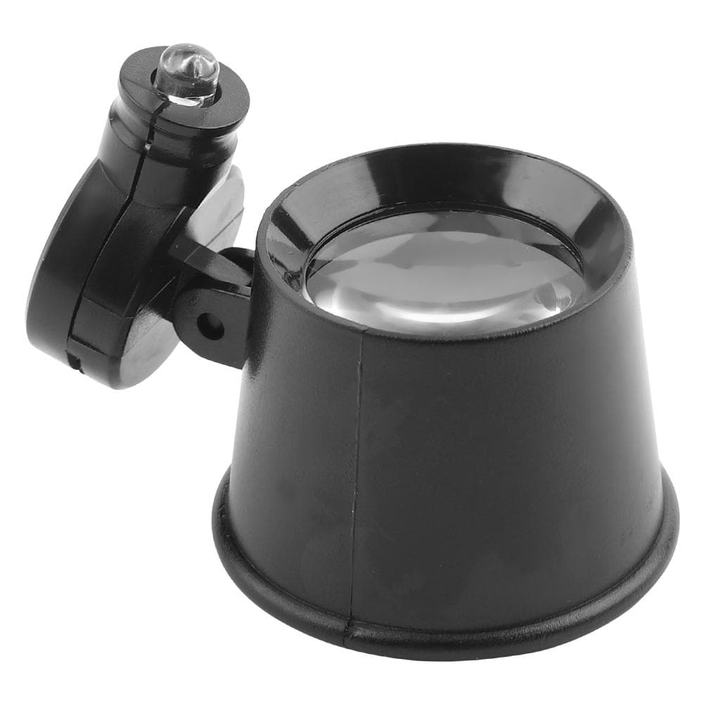LED 10X Magnifier Eye Loupe Jewelry Magnifying Single Glass Watch Repair Tool