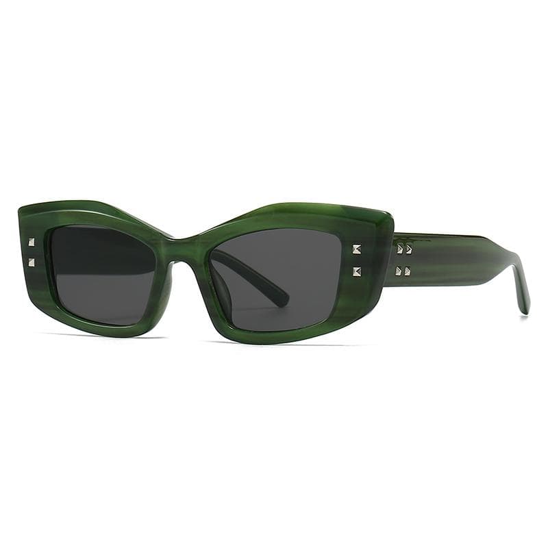 Popular Men Sunglasses with Rice Nails European American Street Photography Ins Fashion Trendy Model