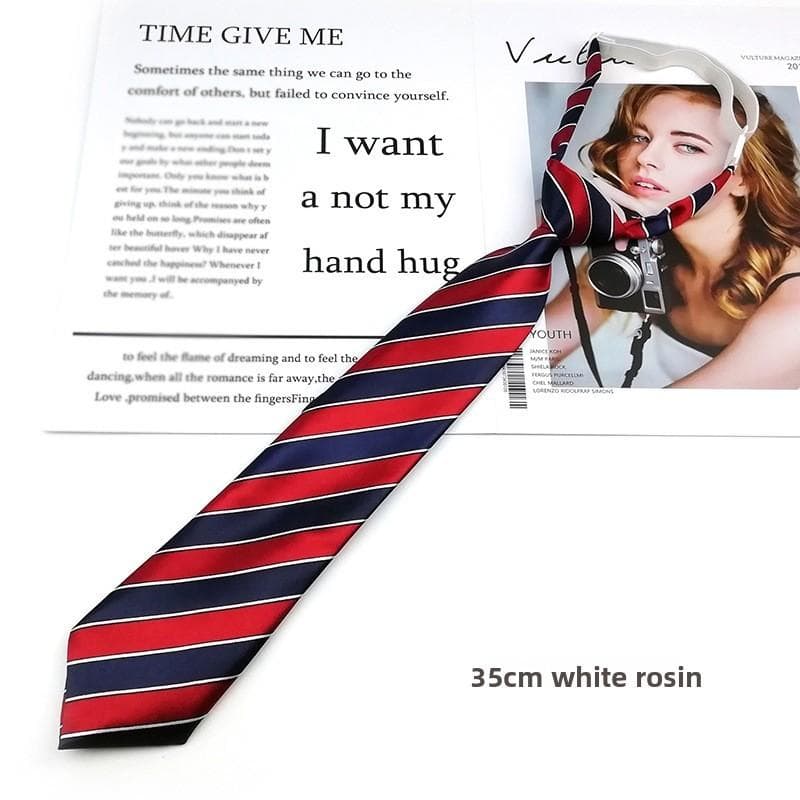 Unisex School Tie With Arrow Style Design And Adjustable Clip For Childrens Graduation StyleD