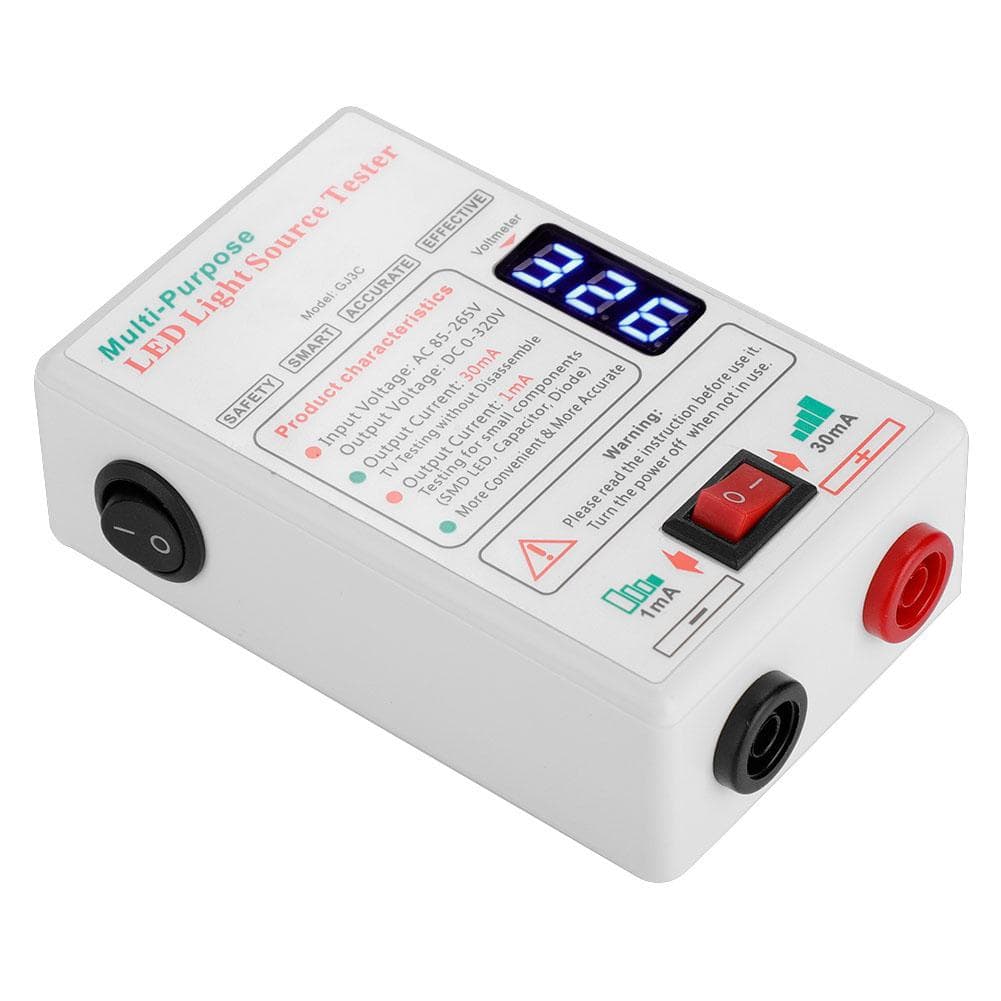 Precise Values LED Light Tester Dual Insulation Design High Brightness LED Backlight Tester US Plug