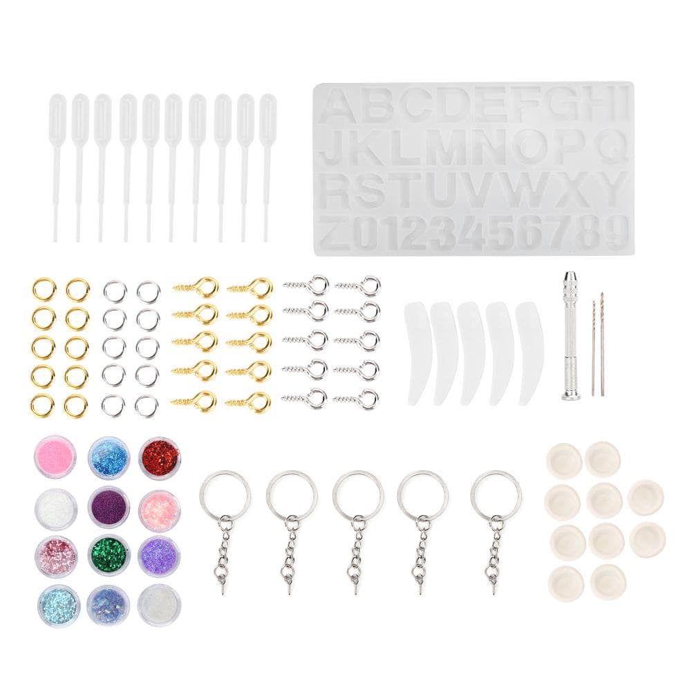 Silicone Mold Epoxy Resin Jewelry Findings Decoration DIY Making Tool Set Accessory