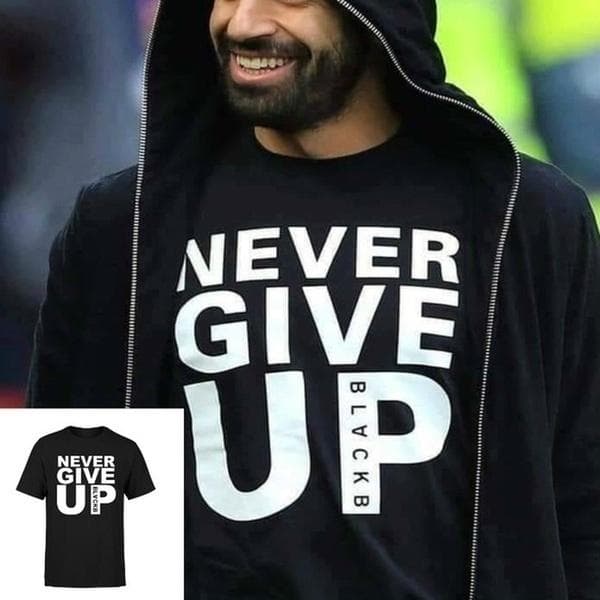 Mo Salah Never Give Up Liverpool League Final Madrid Unisex T-Shirt 3XL