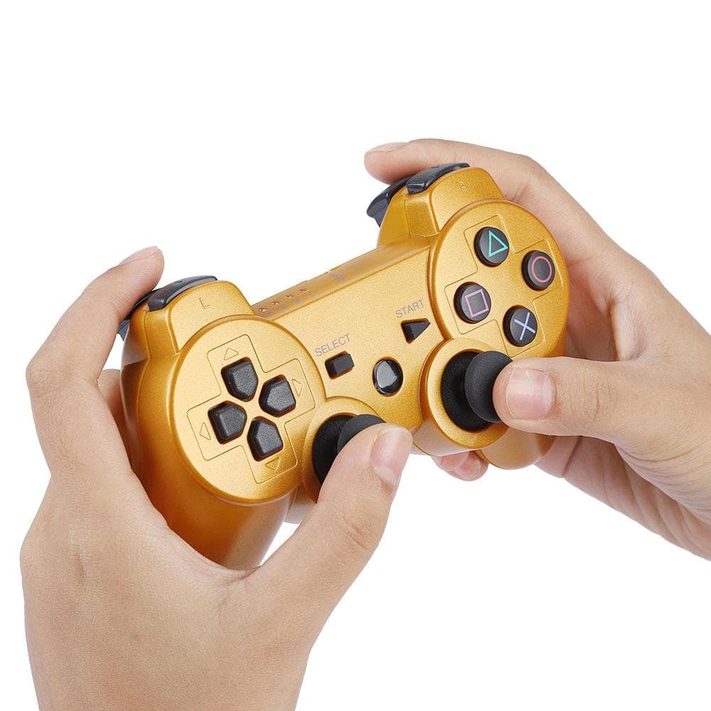 Wireless Bluetooth Gamepad Game Controller Full featured Game Handle For PS3 (Yellow) yellow