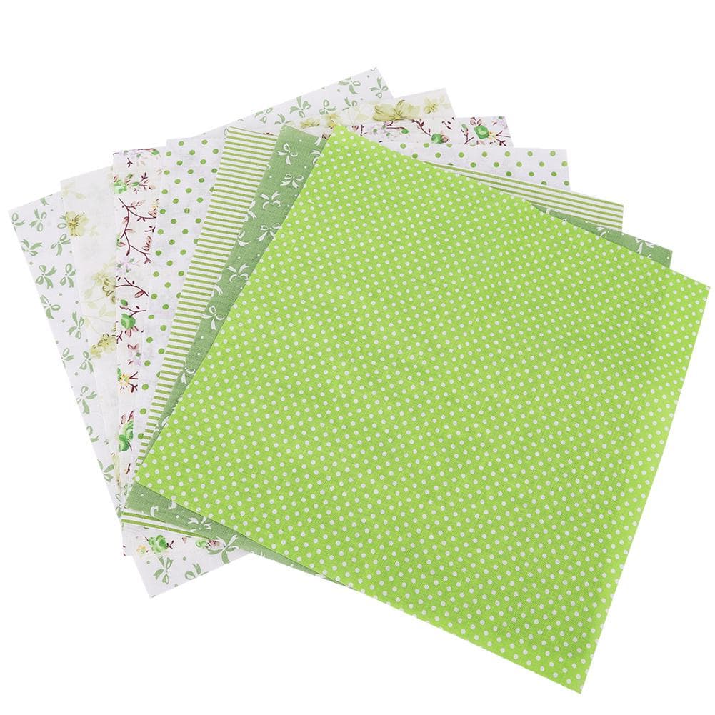 7pcs / set 100percent  Cotton Batiks Sewing Craft Cloth for DIY Wallet Cushion Cover (L)
