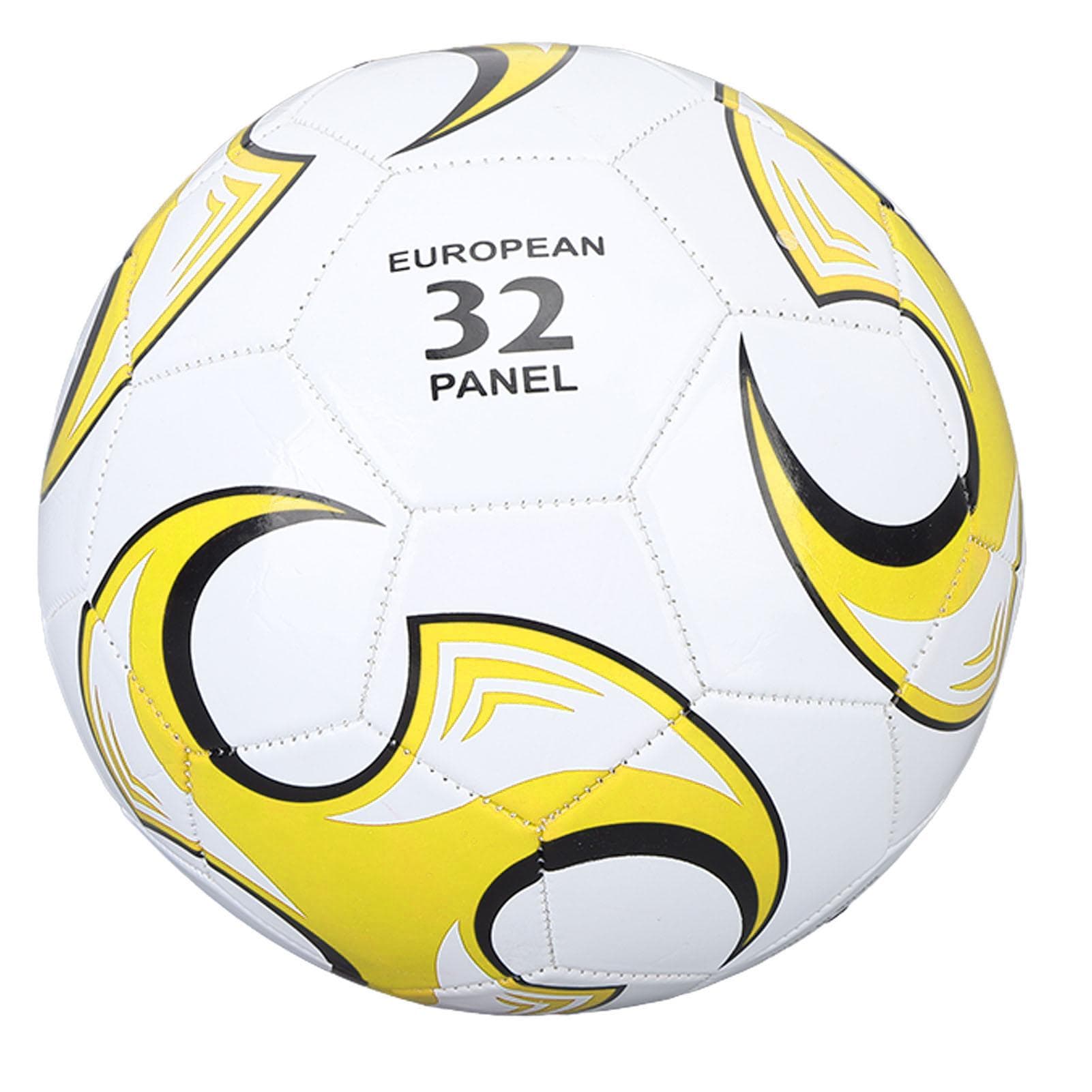 Size 5 Soccer Ball PVC for Competitions Training Exams Official Indoor Outdoor Play Yellow yellow
