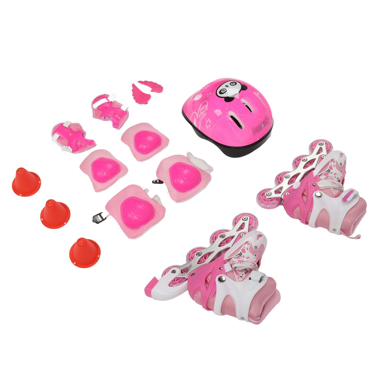 Inline Skates for Kids Boys Girls Adjustable Blade Roller Skates with Light Up Wheels for Indoor