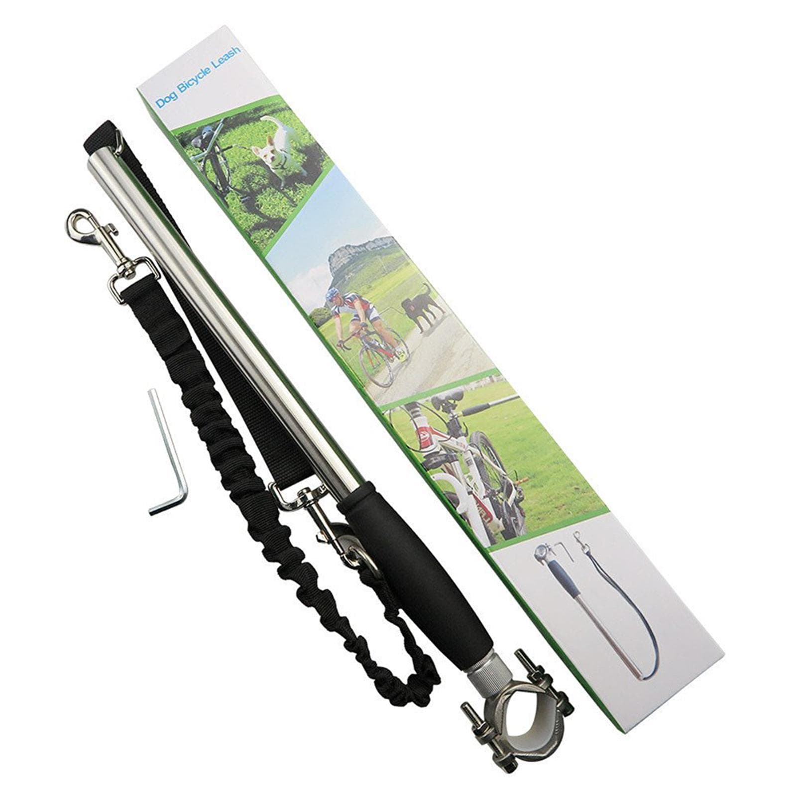 Bicycle Dog Leash Hand Free Bike Leash for Pet Dogs Safety Dog Bike Leash Fit for Outdoor Exercise black