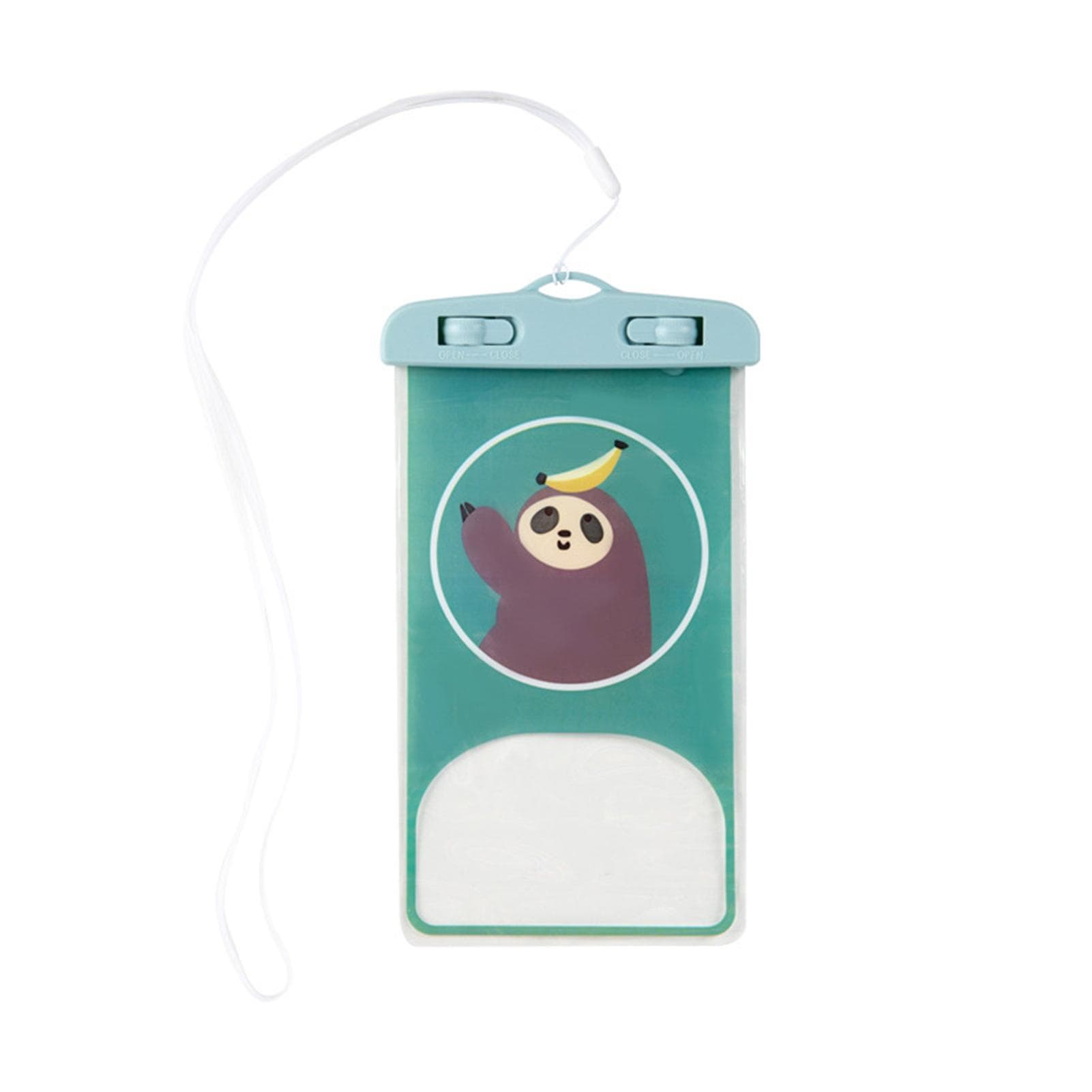 Mobile Phone Waterproof Bag ABS PVC Cellphone Underwater Dry Pouch for Diving TravellingSloth