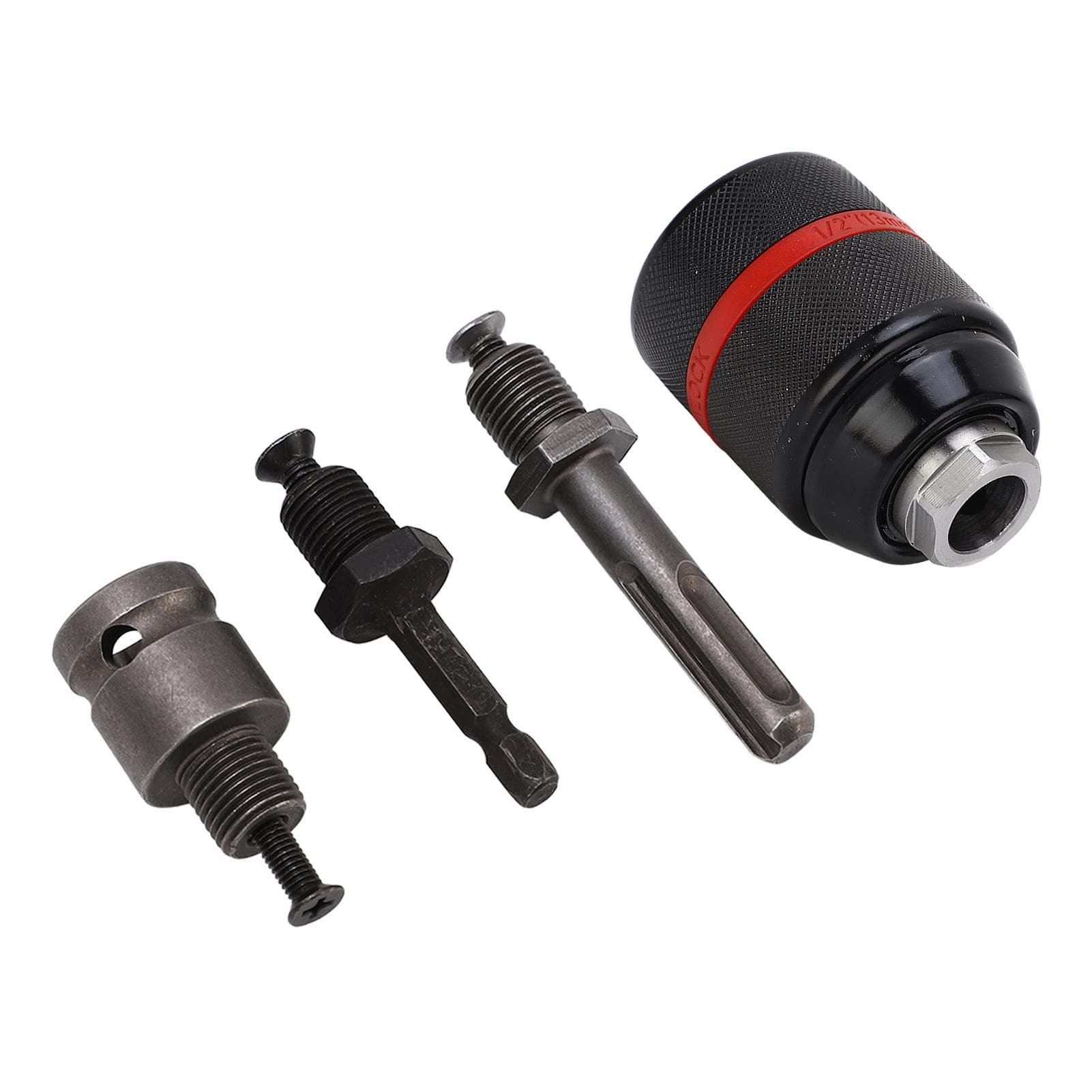 Drill Chuck Keyless Self Tightening 12in 2?13mm Clamping Range Quick Changing Tool Hex 63mm Length
